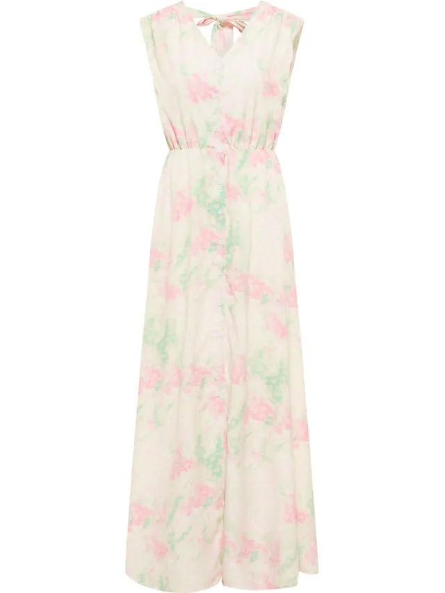IZIA Maxi-jurk met all-over print Roze munt