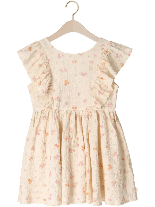 Konges Slojd Meisjes Jurken Elin Frill Dress - Creme, foto 2