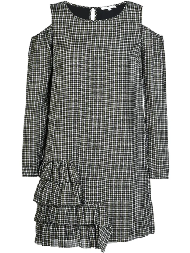 Patrizia Pepe • korte jurk met open schouders • maat 34 (IT40) Zwart