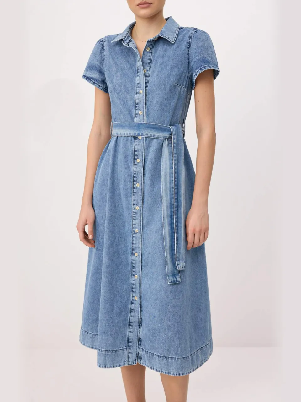 Trendyol TRENDYOLMİLLA Dames Blauw Effen Midi Mouwloos Skater Jurken, foto 2