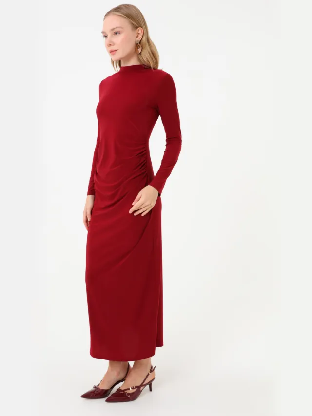 Refka Modest Dress Refka Bordeauxrood