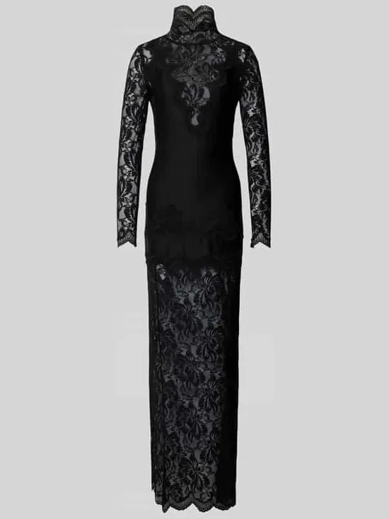 Rabanne Maxi-jurk in semi-transparant design zwart, foto 2