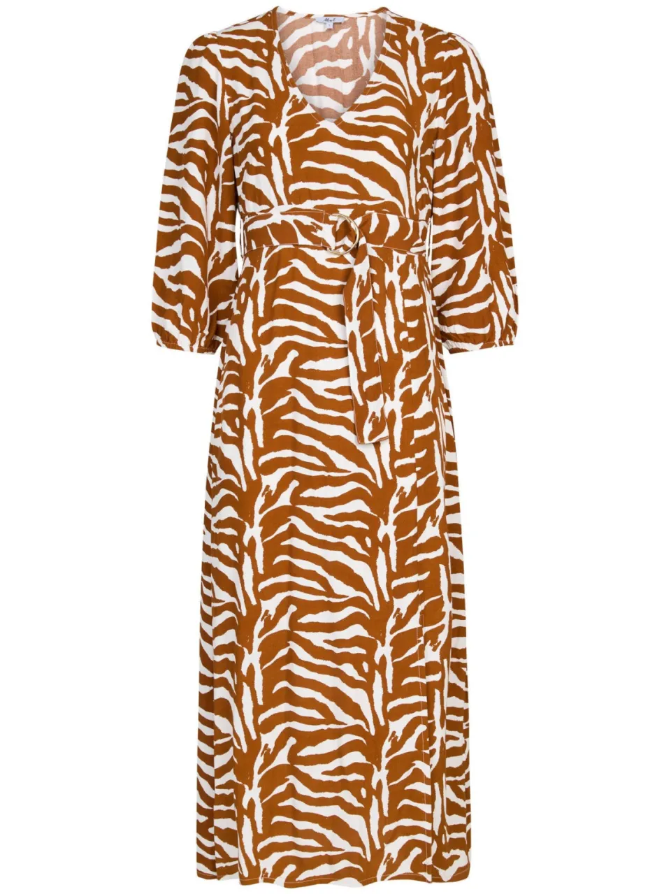 Miss Etam zomerjurk met zebraprint camel, foto 2