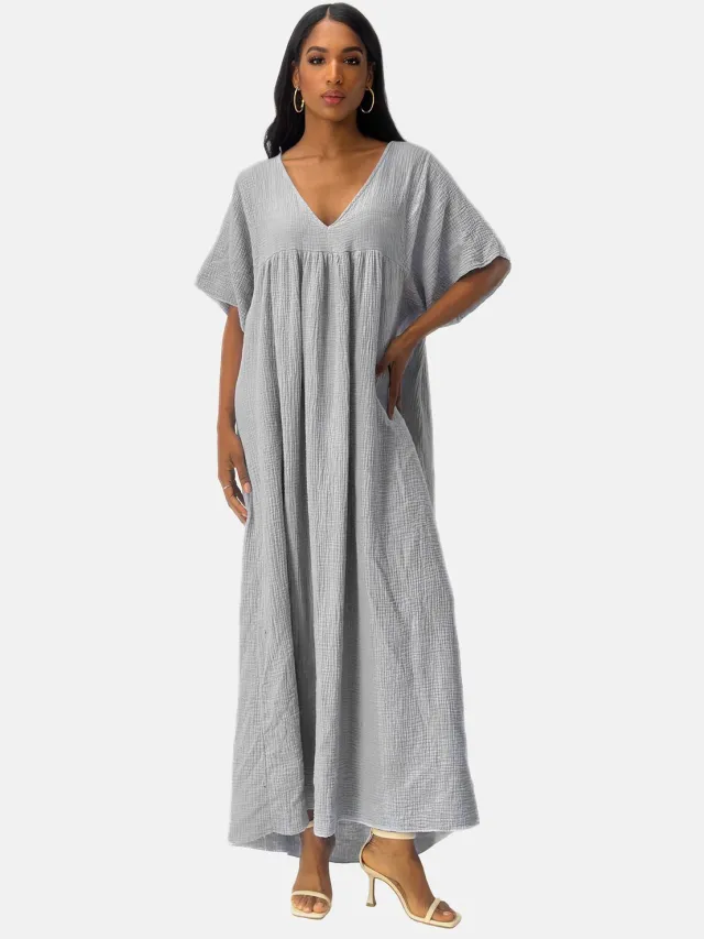 Elara Maxi-jurk Grijs