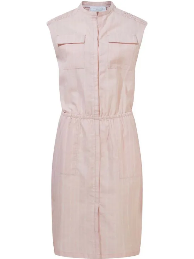 Craghoppers Nosibotanical Nicolet Mouwloze Jurk Roze 12 Vrouw Pink Clay Stripe