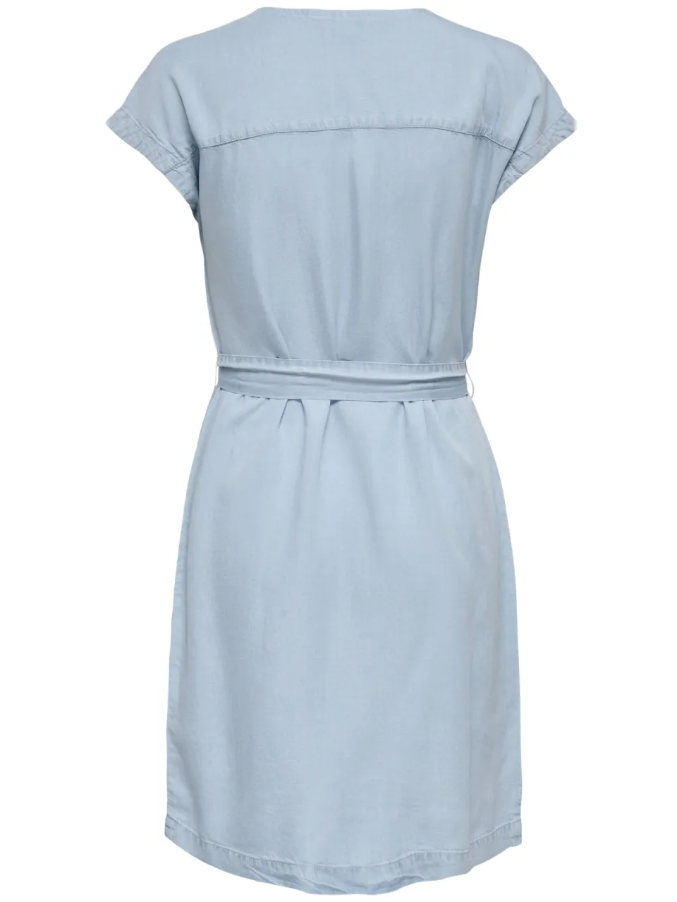 Only korte jurk light blue denim, foto 3