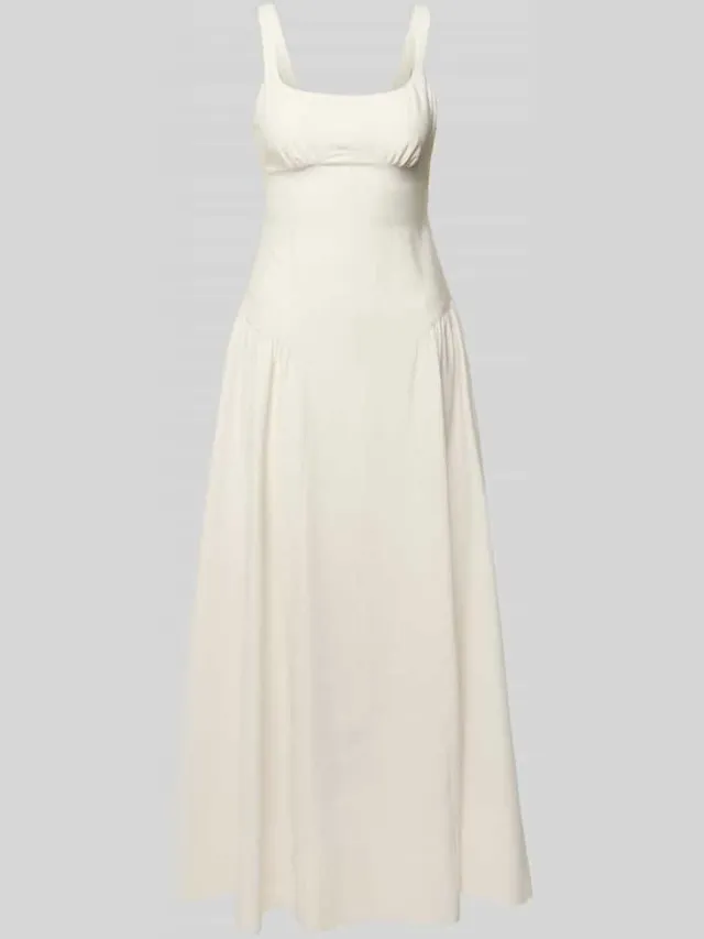 Topshop maxi-jurk met ronde hals model 'VIOLA' offwhite, foto 2
