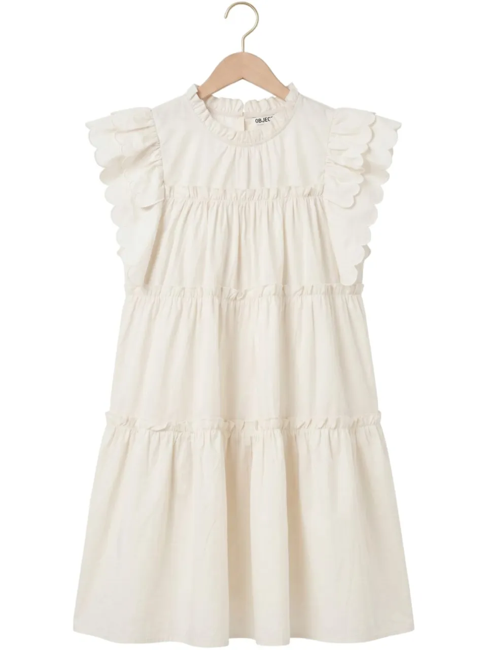 Object Dames Jurken Objhope S/l Dress - Ecru, foto 2