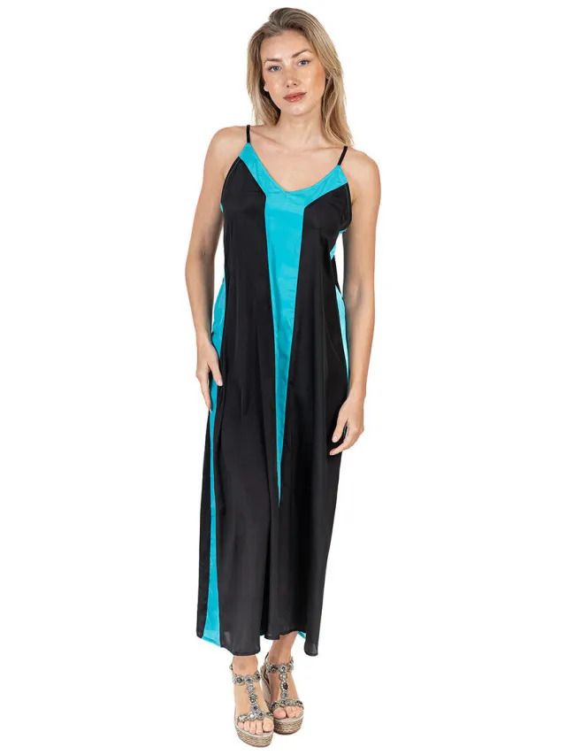 Isla Bonita By Sigris Lange Jurk Isla Bonita By Sigris Lange Midi -Jurk Zwart