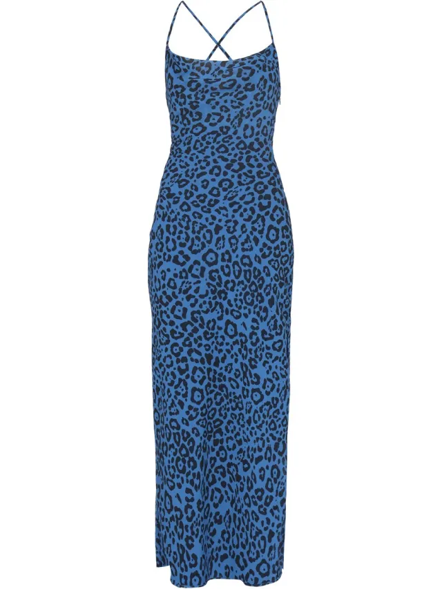Faina Dress blue black