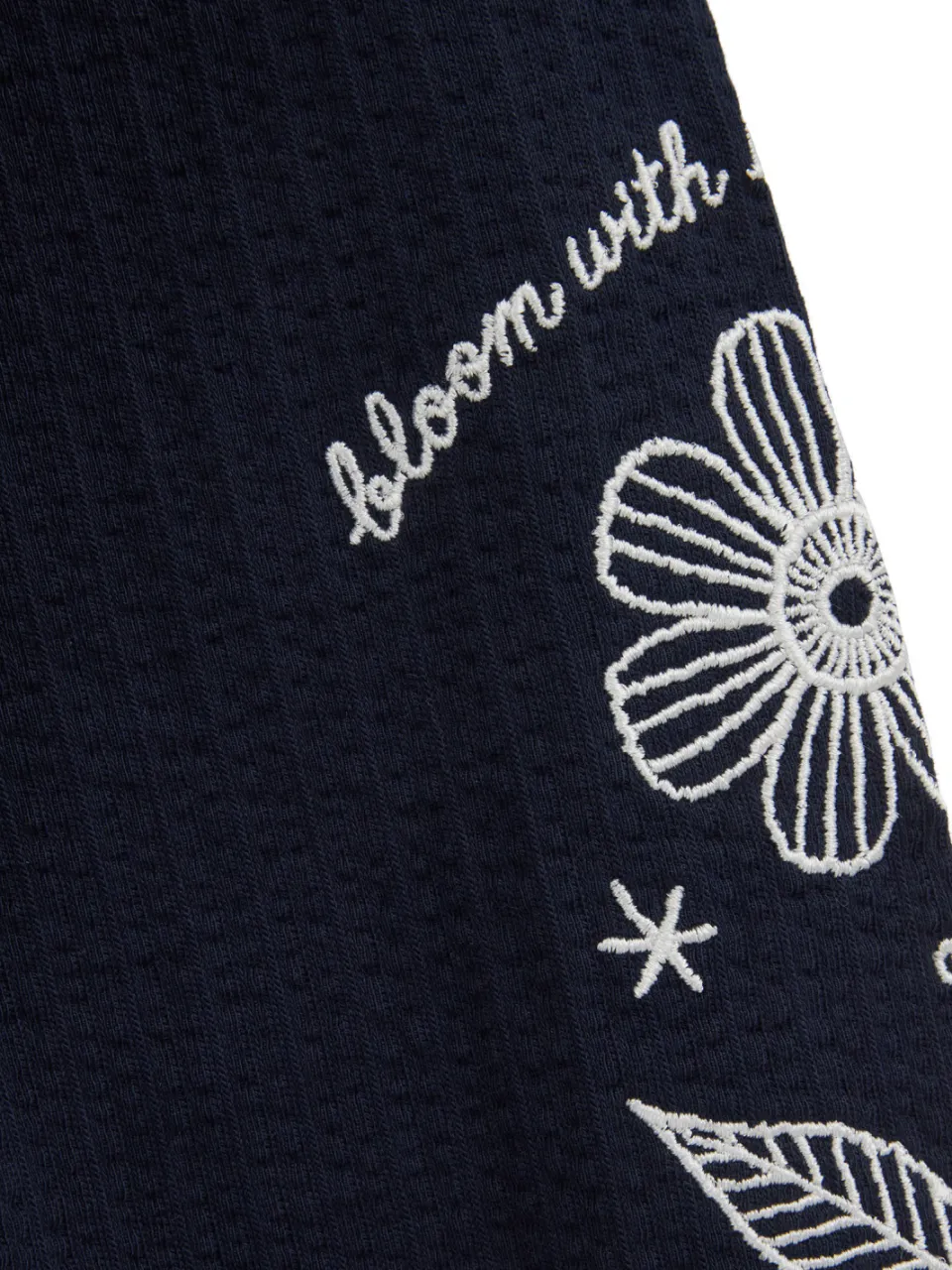 WE Fashion korte jurk met borduursels donkerblauw, foto 6