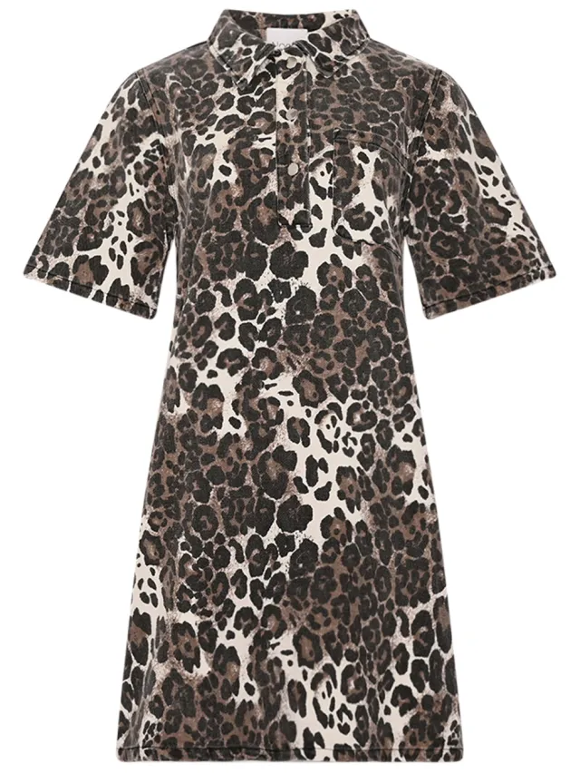 Noella Jozie-jurk in bruin