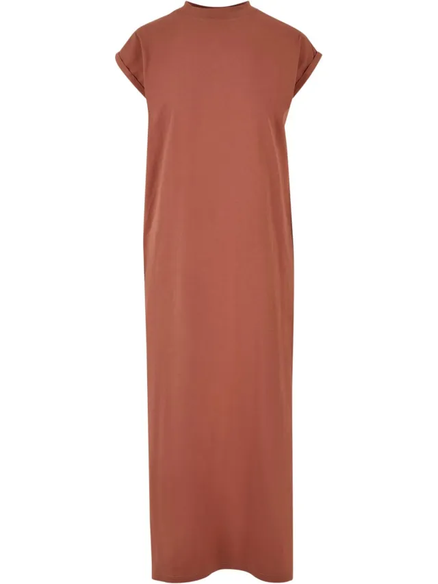 Urban Classics Dames/Dames Lange Verlengde Schouderjurk (Terracotta) Bruin