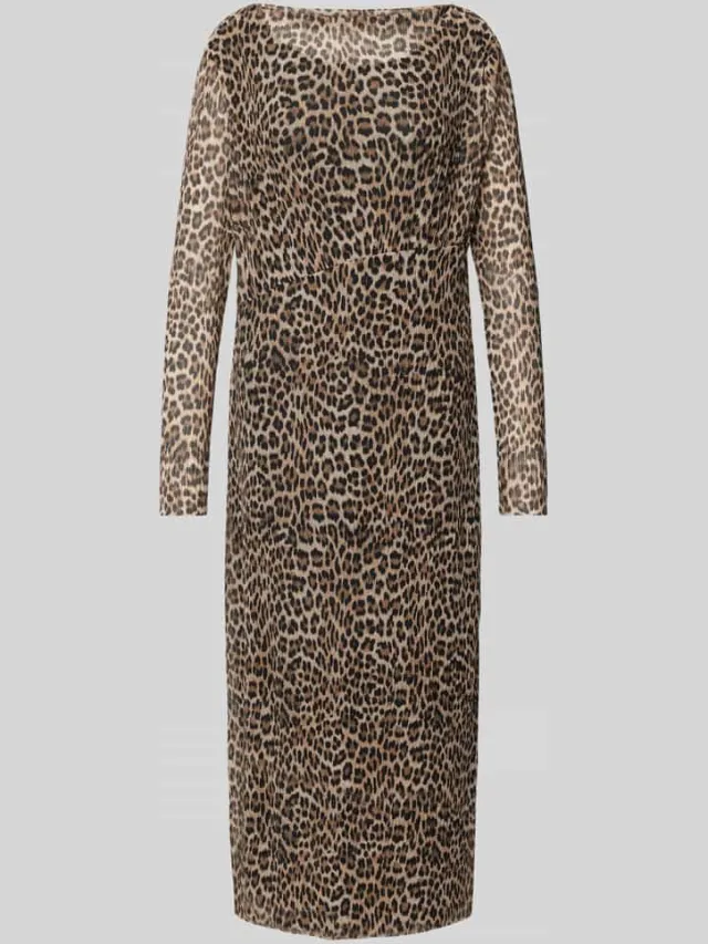 Rich & Royal Midi-jurk met boothals beige, foto 2