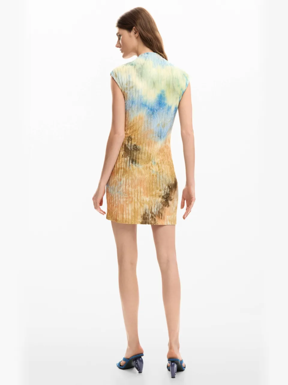 Desigual zomerjurk multi multi/bruin, foto 4