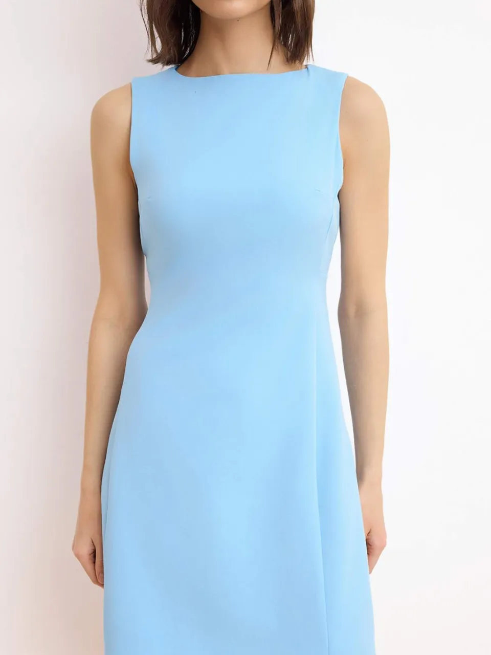Trendyol TRENDYOLMİLLA Dames Blauw Effen Kort / Mini Mouwloos Avond / Dagelijks A-lijn Jurken, foto 2
