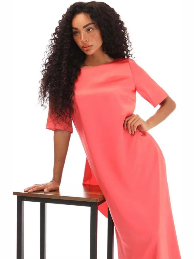 Boss Dibeca midi-jurk voor dames (Roze), foto 2