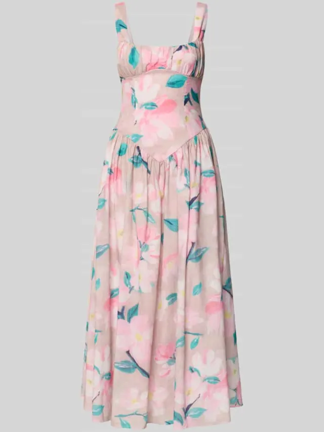 bardot Midi-jurk in all-over look model 'CARTIA' rosé, foto 2