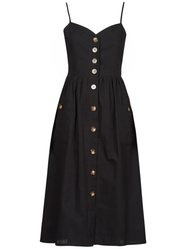 Betty London Lange Jurk Betty London VELLA Zwart