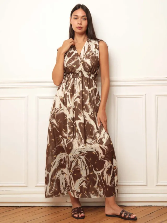 La Modeuse Jurk La Modeuse 79192_P188501 Bruin