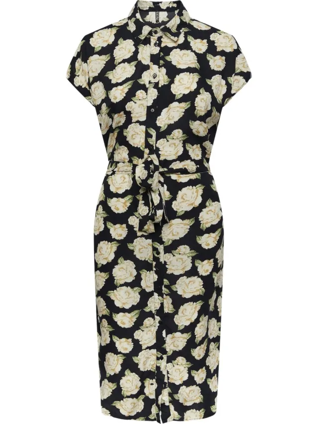 Pieces PCNYA SS SHIRT DRESS WVN BC - Dames - Mini jurken sky captain
