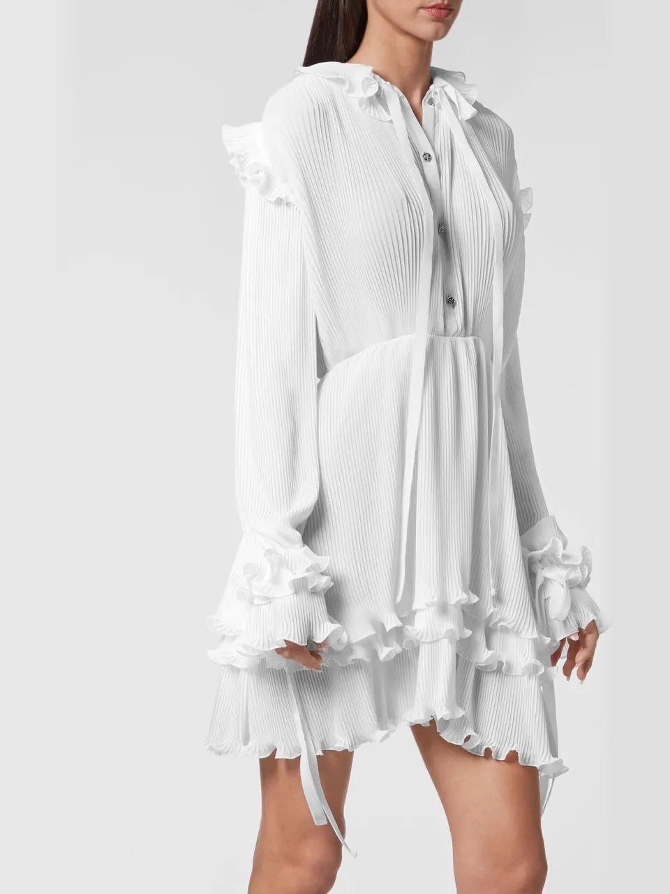 Philipp Plein Lange Jurk Wit