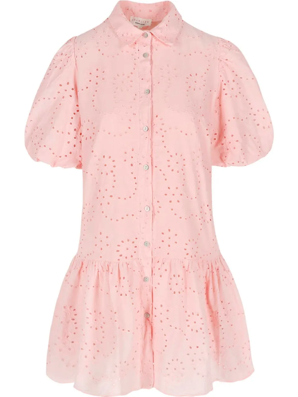 LOLALIZA broderie zomerjurk - zalm, foto 2