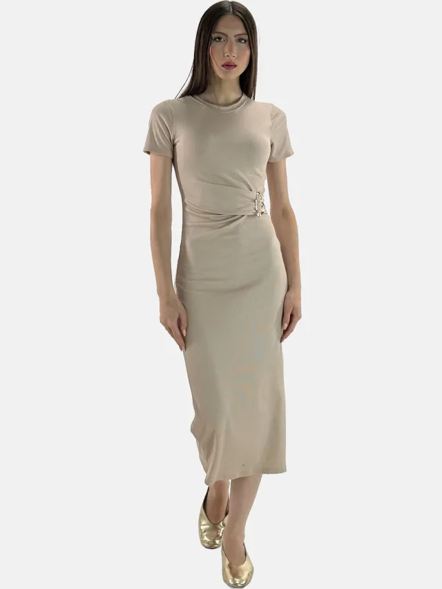 Elara Kleid Beige