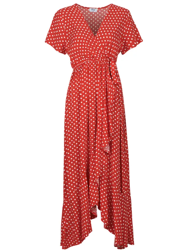 Betty London Lange Jurk Betty London LUCIA Rood
