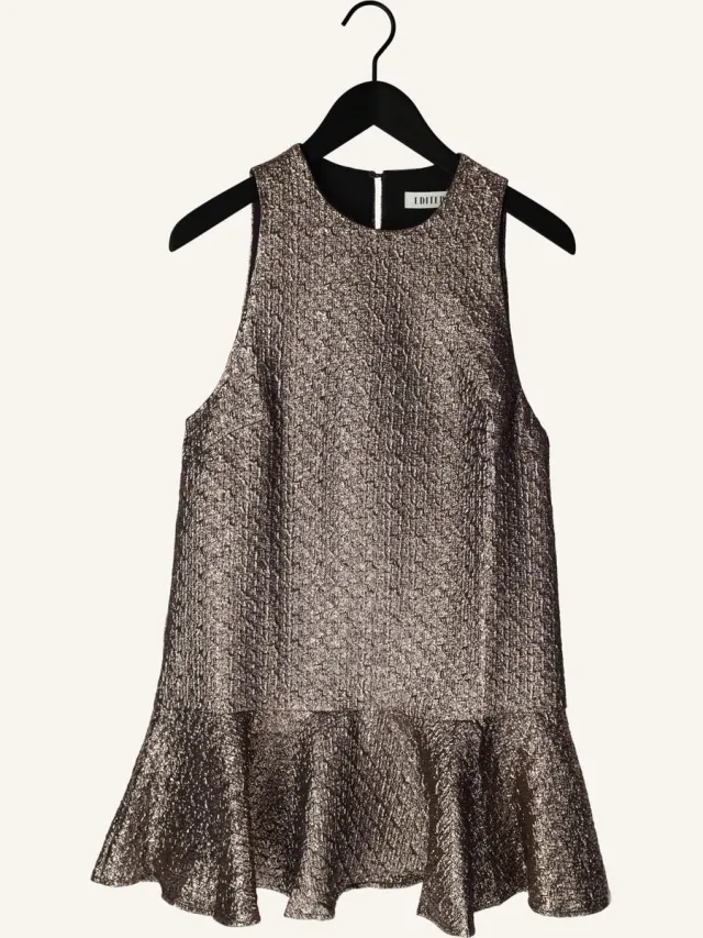 Edited Zainab Dress Dames - Jurk - Brons
