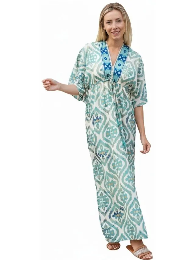 Isla Bonita By Sigris Lange Jurk Isla Bonita By Sigris Lange Midi-Jurk Wit