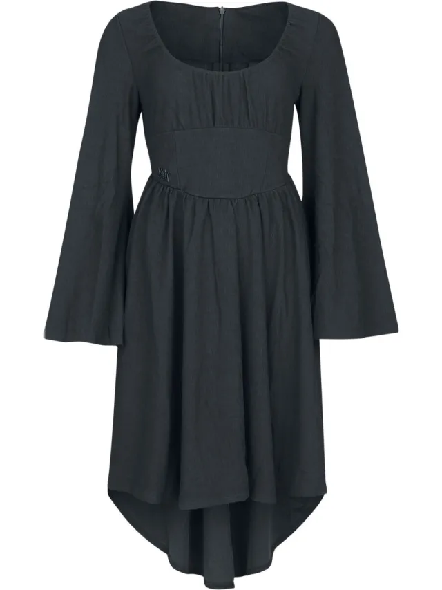 Killstar Eye Of Eris Midi Dress Dames Midi-jurk - zwart