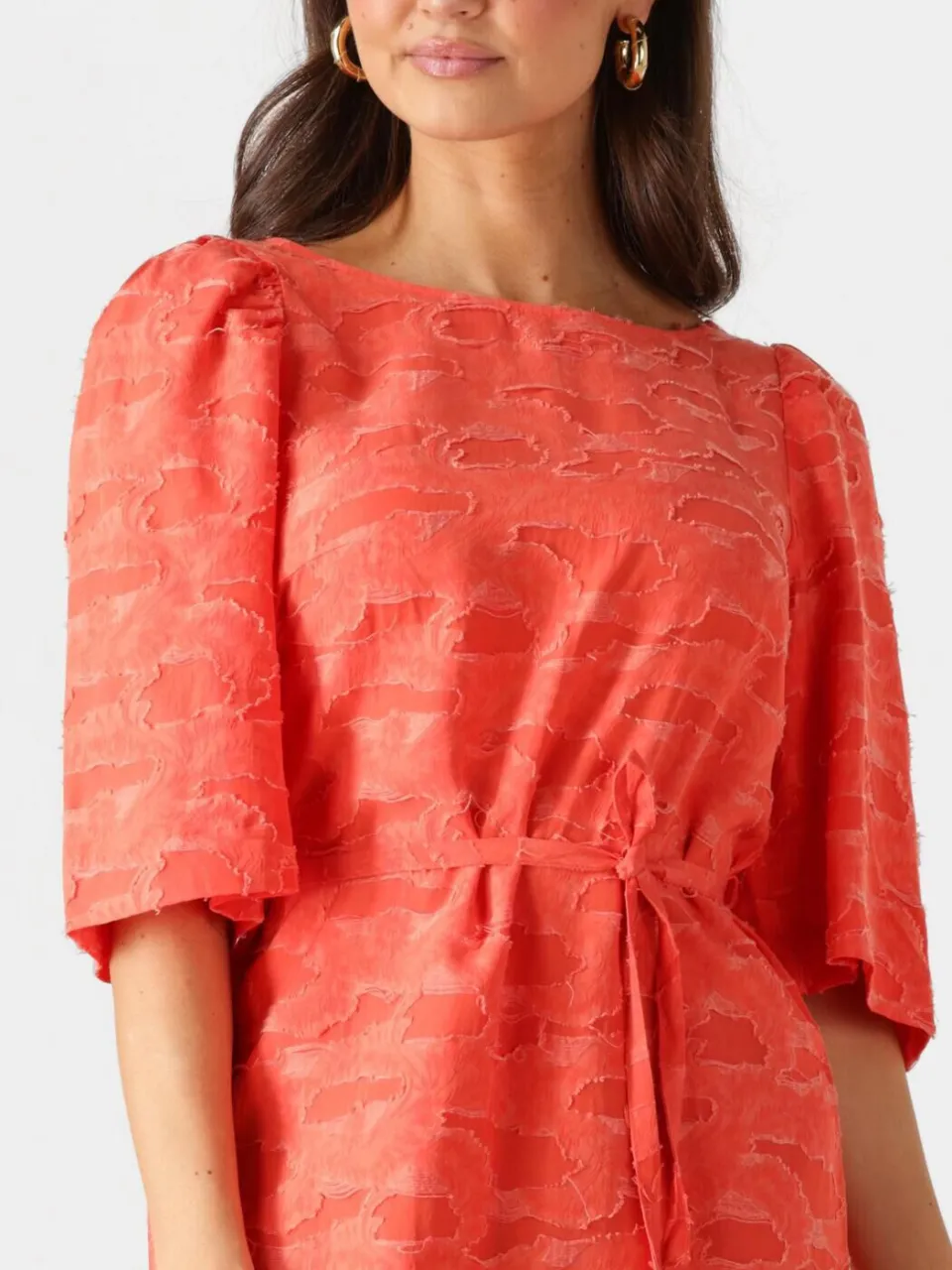 Object Dames Jurken Objsuki 3/4 Dress 137 - Oranje, foto 4