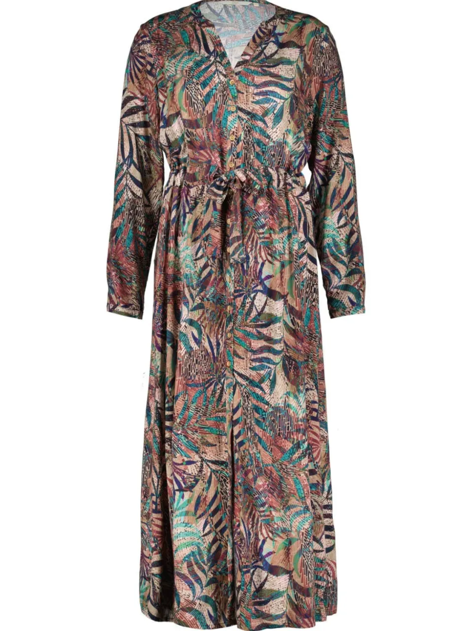 Didi maxi jurk met ceintuur en print - meerkleurig multi, foto 2