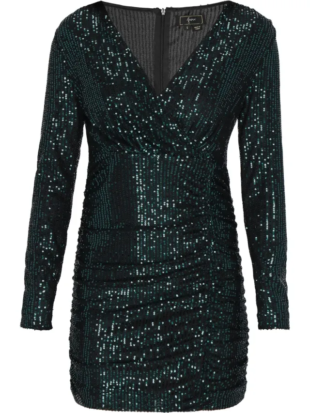 NAEMI Dress Dark Green
