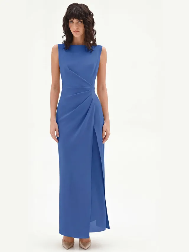 Rinascimento maxi jurk blauw