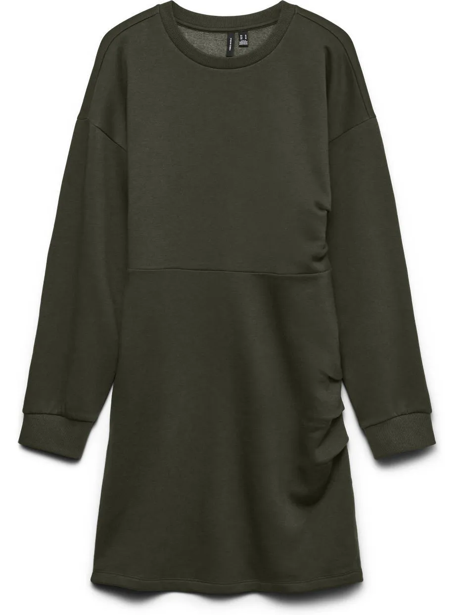 Vero Moda x Wehkamp midi sweatjurk - groen, foto 2