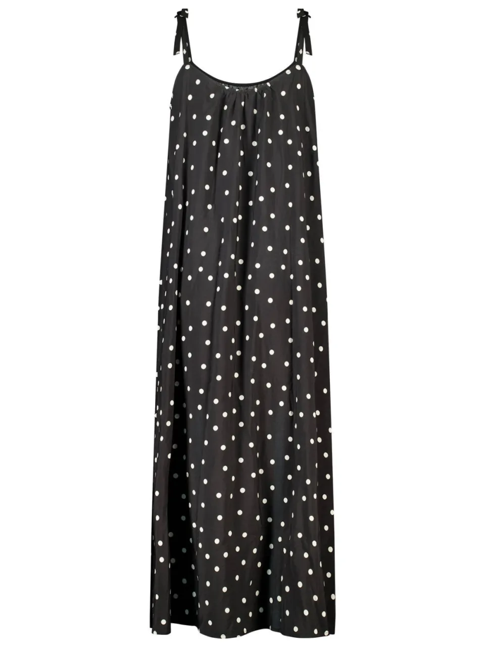 MS Mode maxi zomerjurk met stippen Plus Size - zwart, foto 2