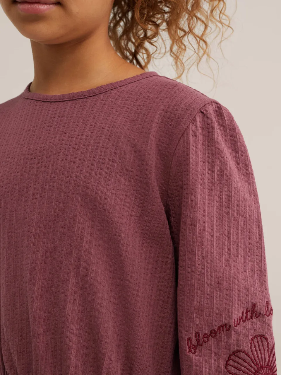 WE Fashion korte jurk met borduursels oudroze, foto 6
