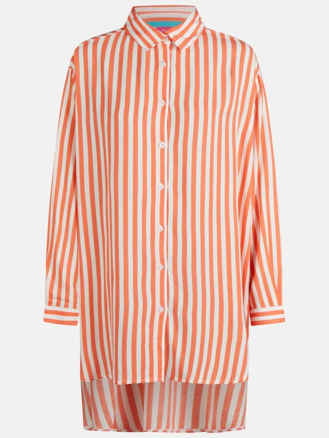 salzhaut Blouse KALF Wit-Rood