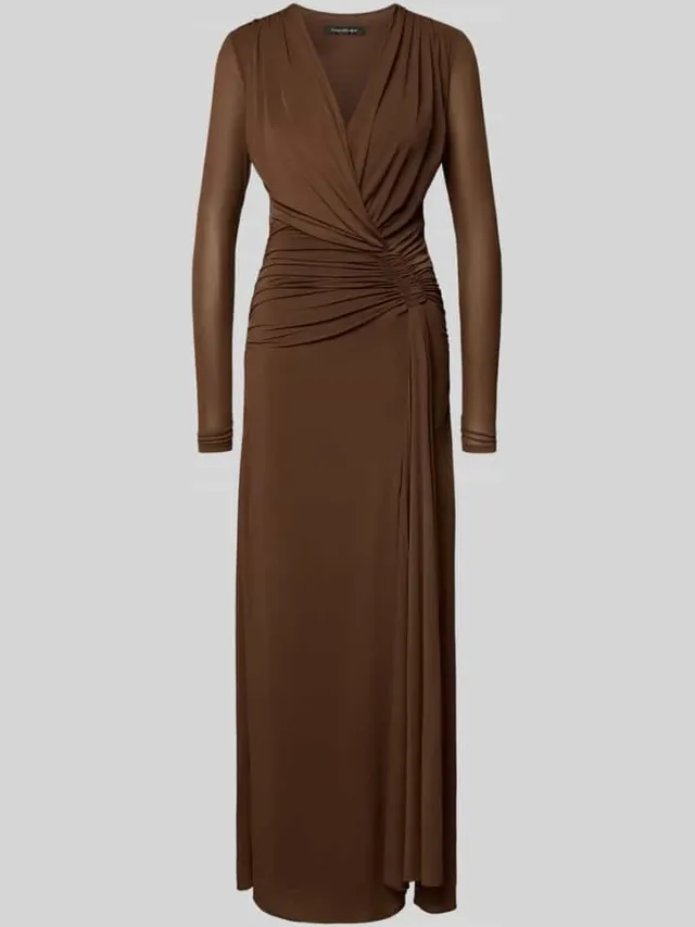 Forever New Maxi-jurk in wikkellook model 'Amara' Donkerbruin