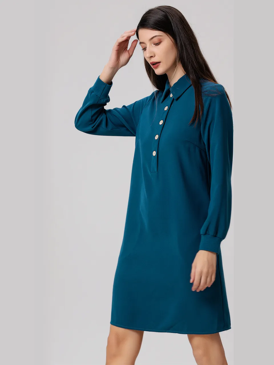 Smart & Joy Polo-jurk blauw, foto 2