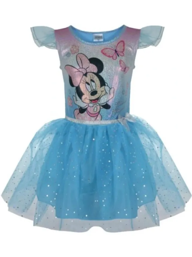 Disney Minnie Mouse Jurkje - Tulejurk blauw