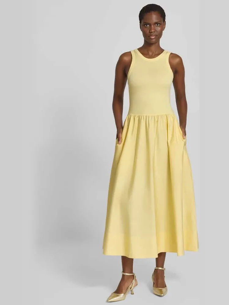 Polo Ralph Lauren Fit-and-flare vrijetijdsjurk van viscosemix Geel