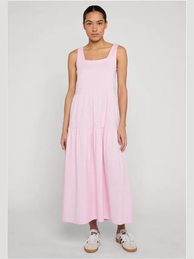 Urban Classics 7/8 Length Valance Summer Lange jurk - XS - Roze