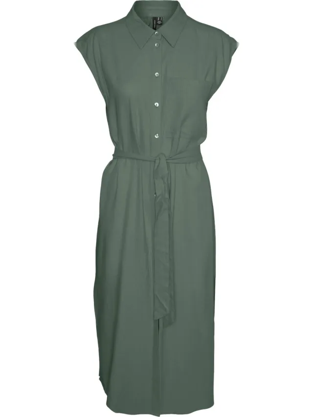 Vero Moda Blousejurk VMMYMILO Lange jurk Laurel Wreath