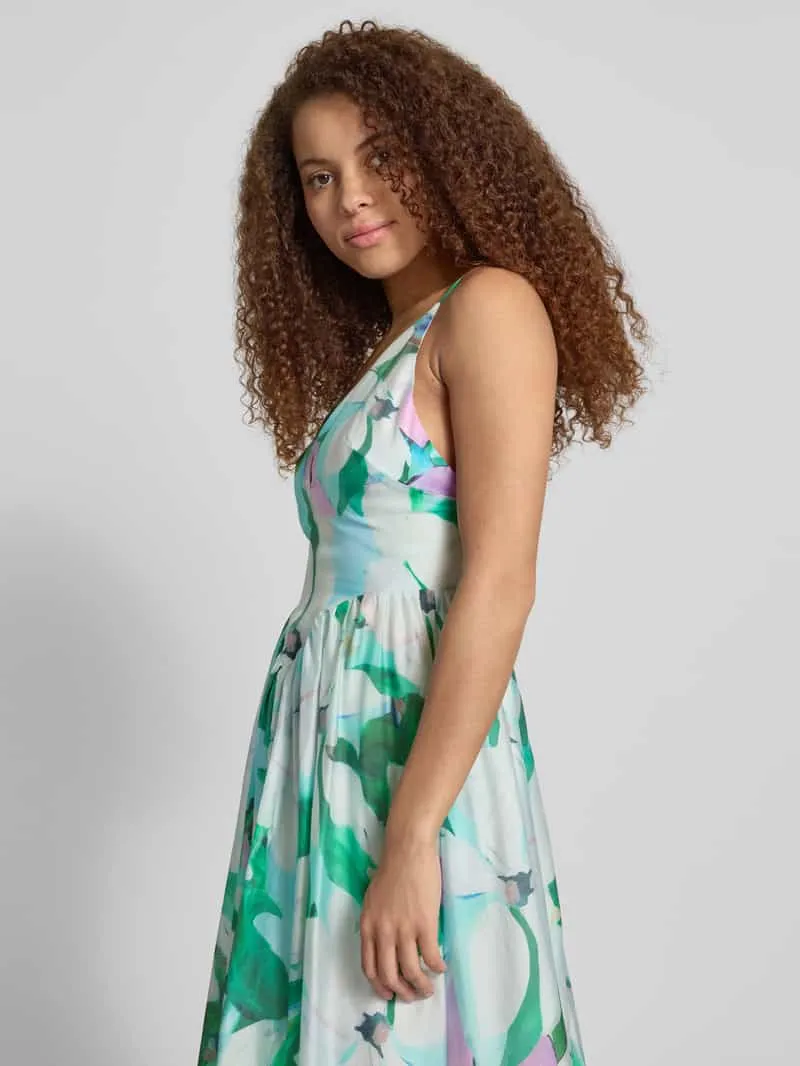 bardot midi-jurk van lyocellmix model 'ARLETHA' groen, foto 4