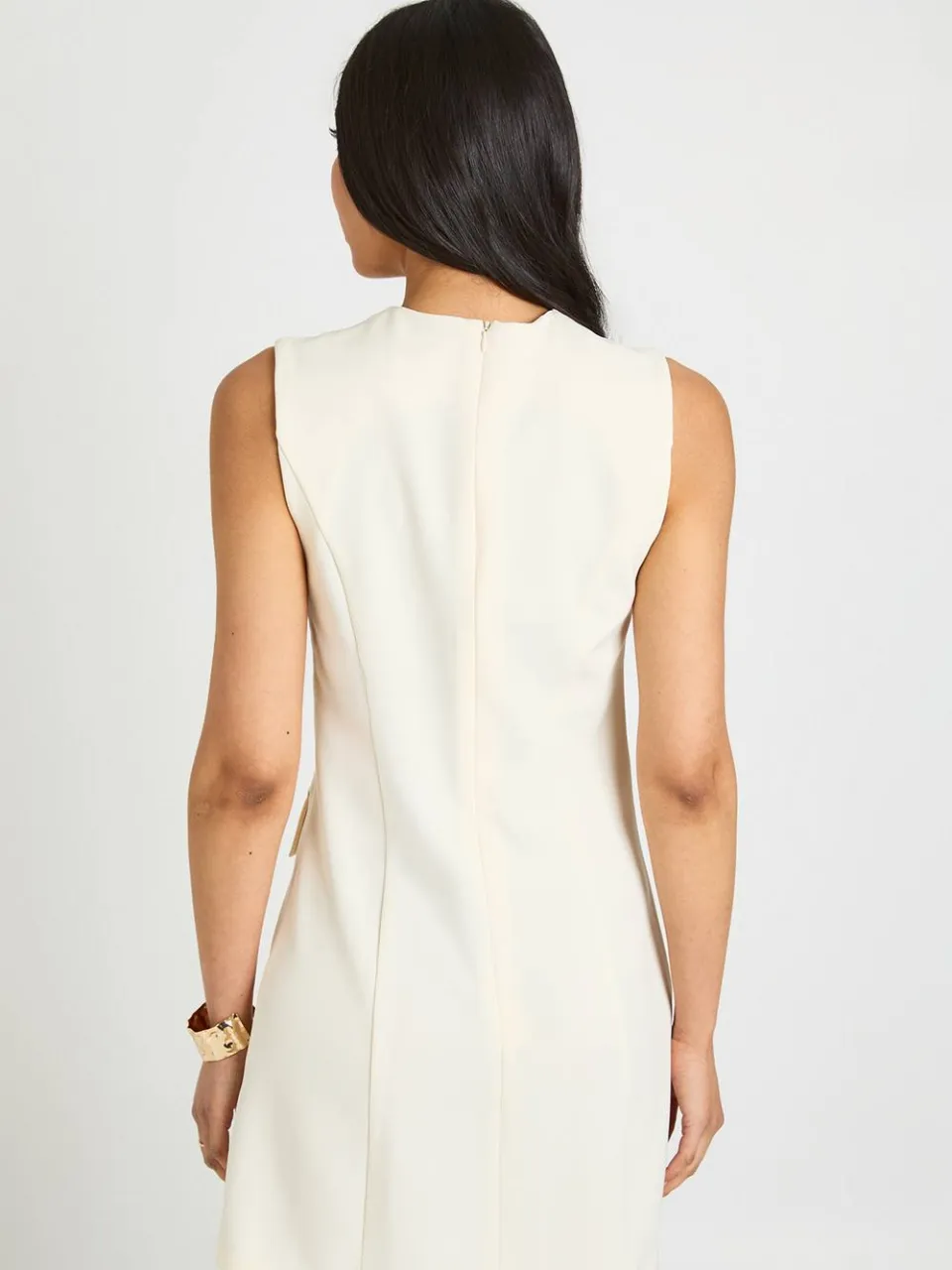 boohoo Dames Tall Getailleerde A-lijn Mini Jurk ivoor, foto 3