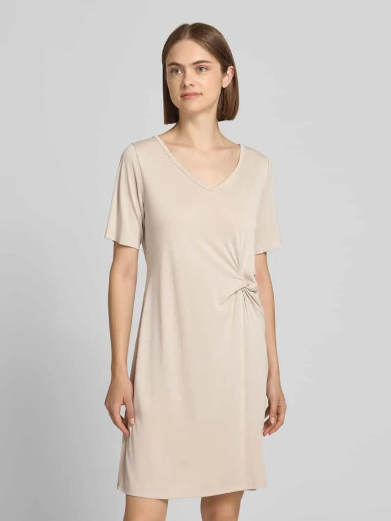 Pieces regular fit vrijetijdsjurk van viscosemix model 'ANORA' beige, foto 4