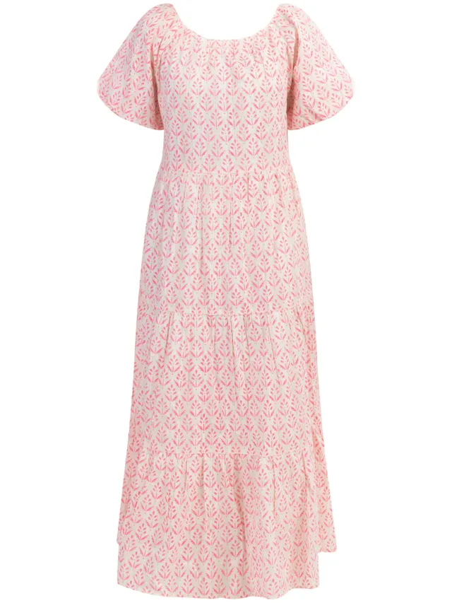 IZIA Maxi jurk Dames neonroze roze, foto 2